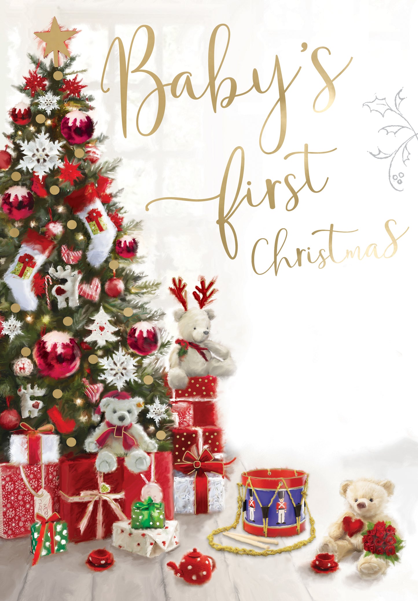 Baby's 1st Christmas Singing Musical Christmas Card