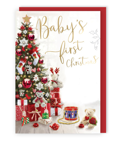 Baby's 1st Christmas Singing Musical Christmas Card