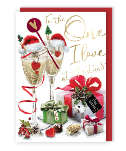To The One I Love Singing Musical Christmas Card