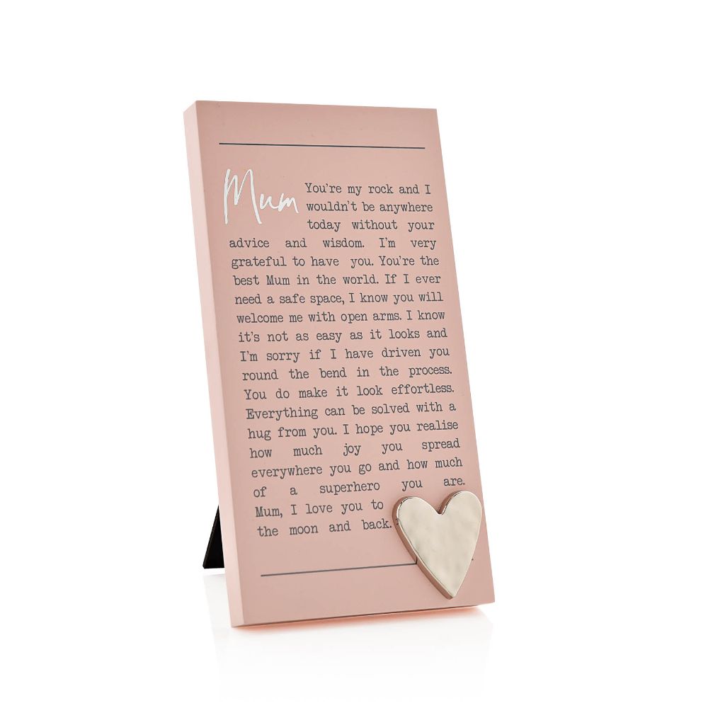 "Mum" Sentimental Moments Message Plaque