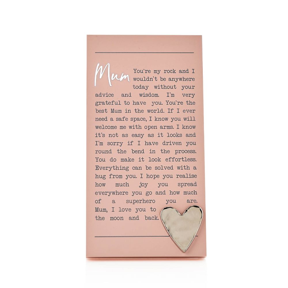 "Mum" Sentimental Moments Message Plaque