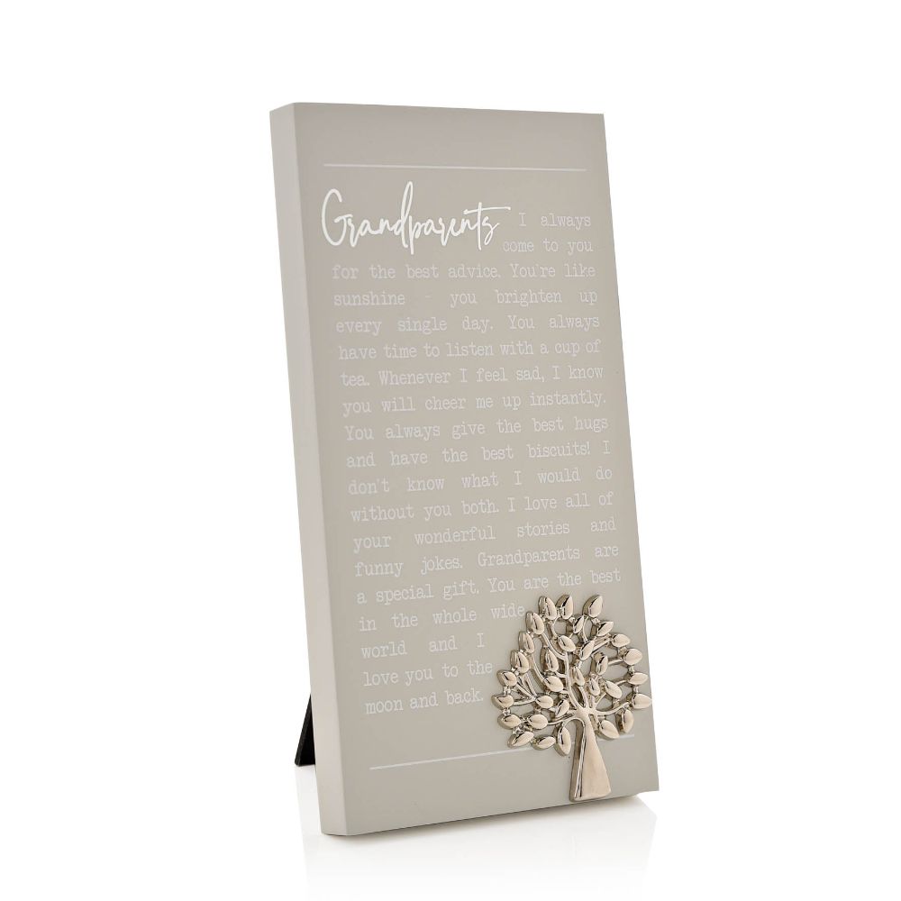 "Grandparents" Sentimental Moments Message Plaque