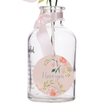 Lovely Nan Flower In A Glass Jar With Message