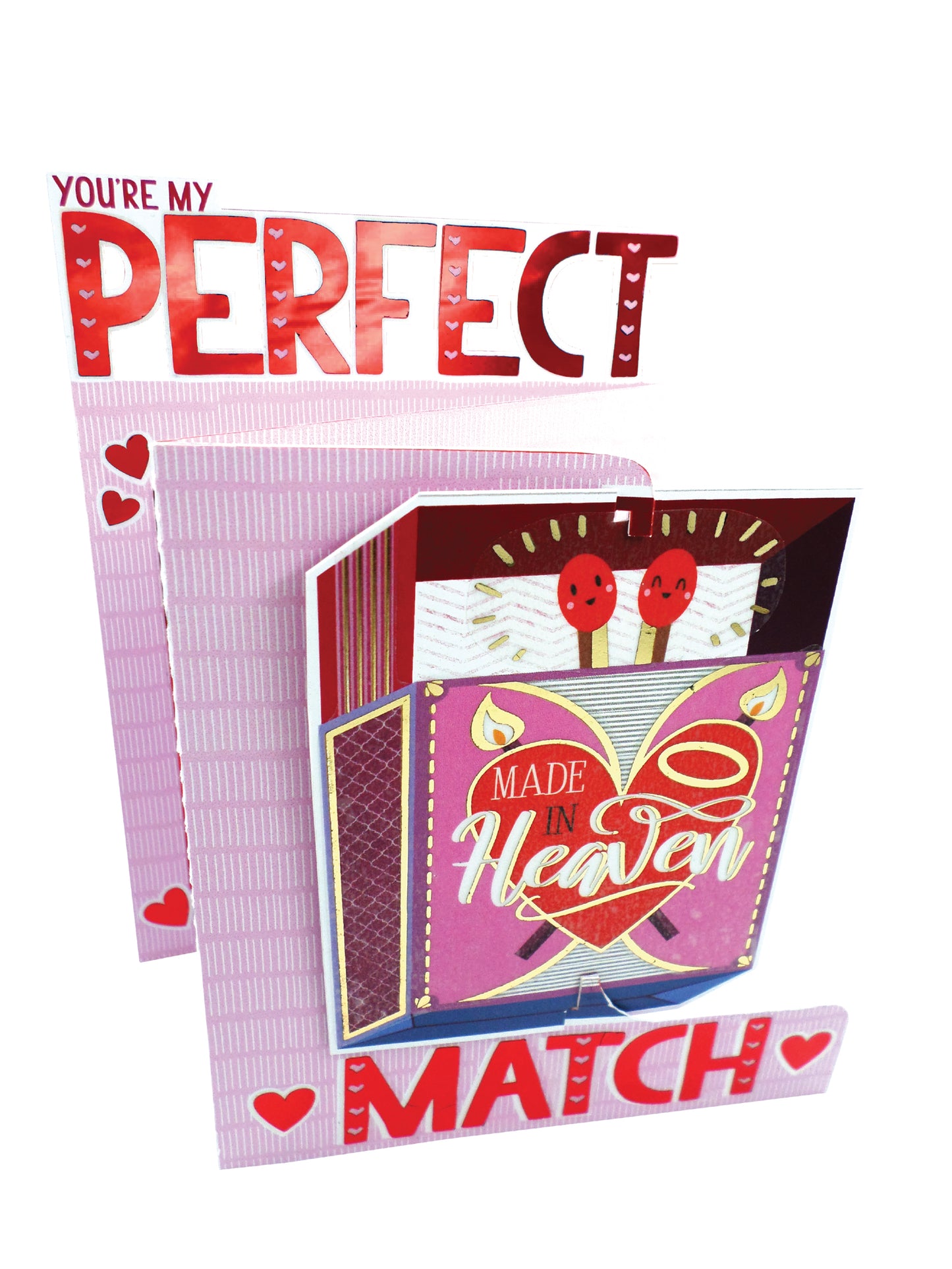 My Perfect Match Made in Heaven 3D Valentine's Day Card